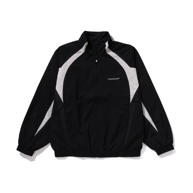Курка Bape Bathing Ape Logo Nylon Track Jacket A BATHING APE, черная BKX — фото 2