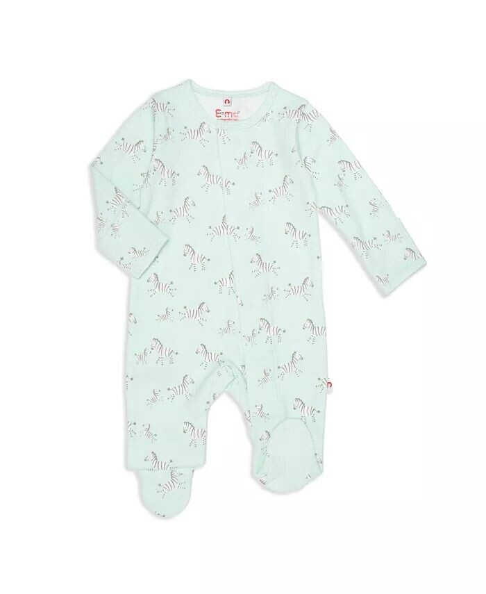 

Комбинезон на ножках с принтом зебры для мальчиков и девочек Easy = Magnetic Close, синий