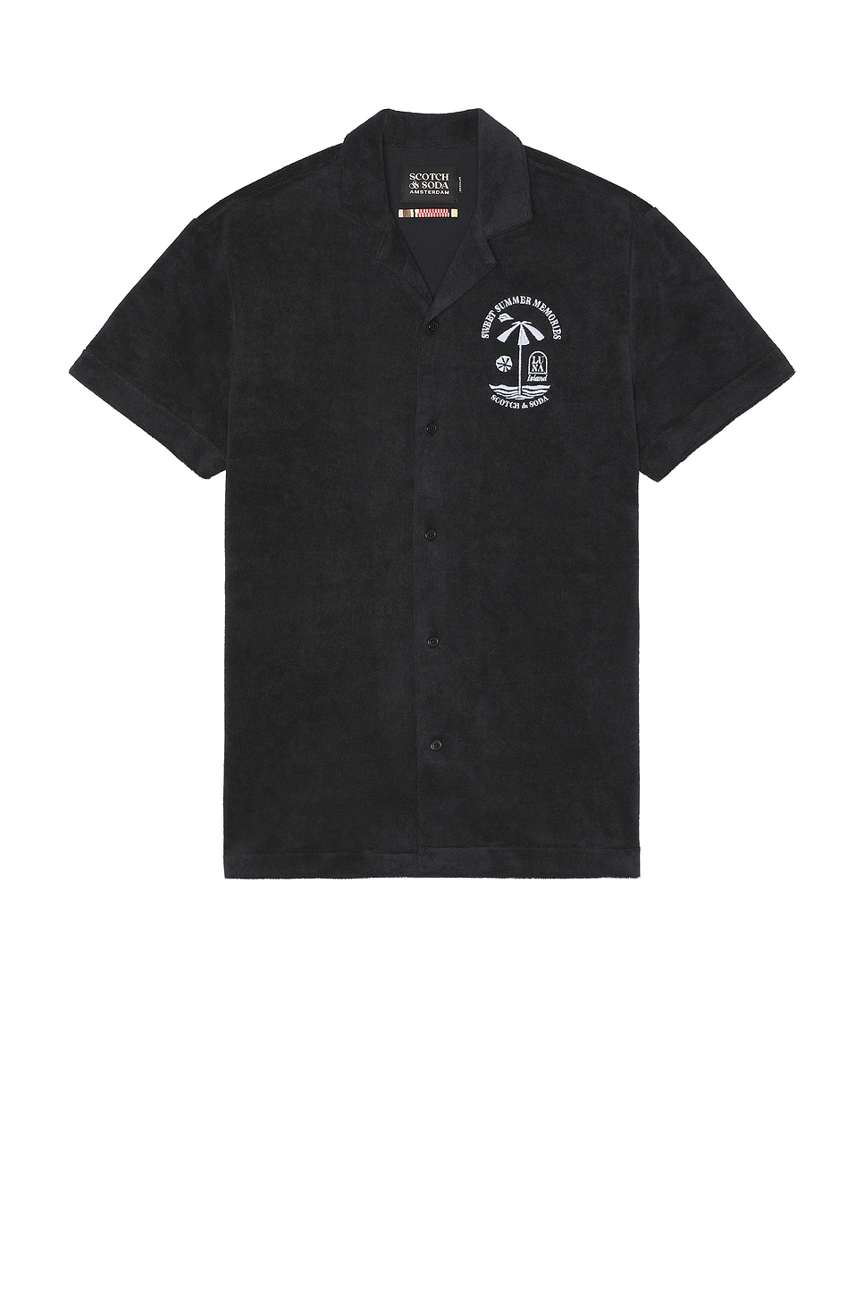 

Короткая рубашка с короткими рукавами Scotch & Soda, washed black