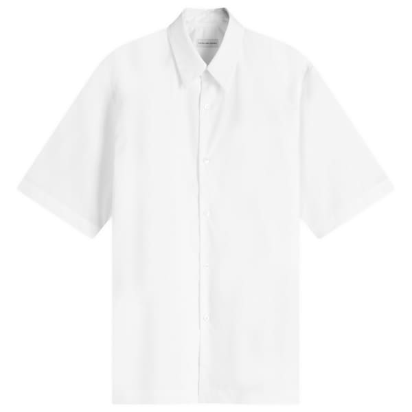 

Рубашка с короткими рукавами из поплина Clasen Dries Van Noten, белый
