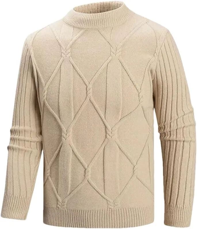 

Мужской свитер с воротником-стойкой slim fit