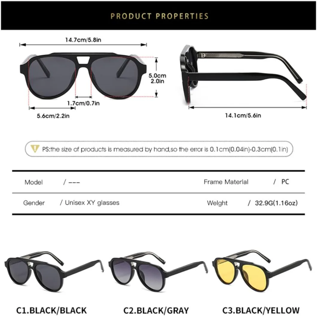 

Классические солнцезащитные очки для мужчин и женщин, очки для вождения, солнцезащитные очки из ацетата, качественные очки с металлическим сердечником TVTBBVV, Yellow