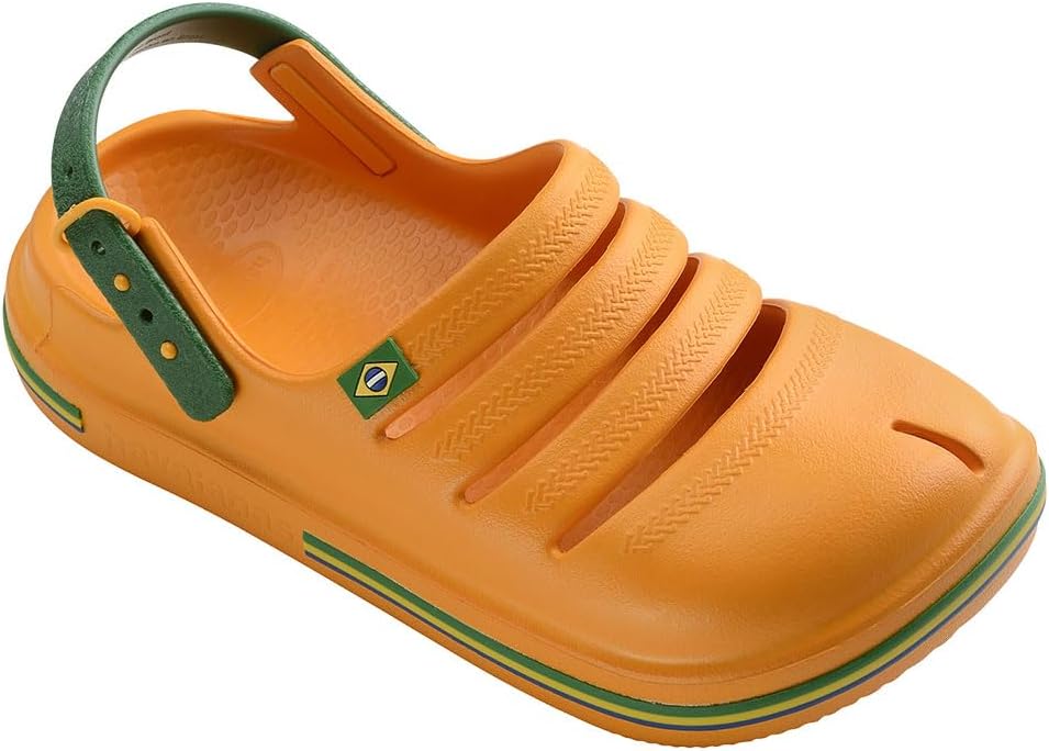 Детские сабо Havaianas Brazil, унисекс, желтый — фото 3