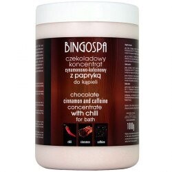 

Шоколадный корично-кофеиновый концентрат с перцем для ванн 1000г BINGOSPA