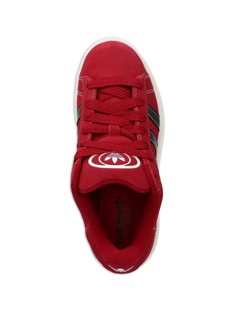 Замшевые кроссовки Campus 00-х Adidas Kids, красный — фото 3