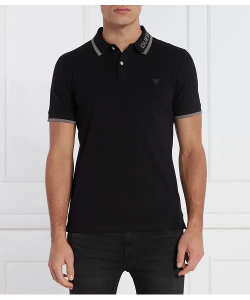 

Футболка поло Regular fit Guess Jeans, черный