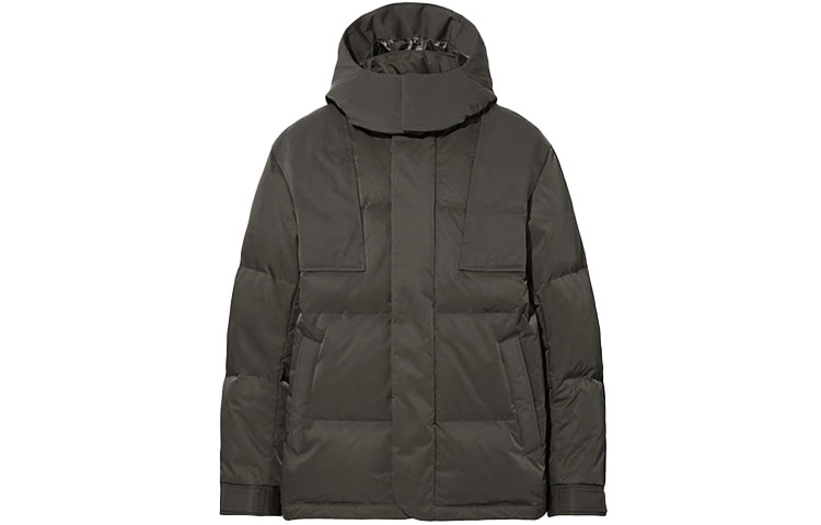 

X JIL SANDER +J Пуховик мужской оливково-зеленый UNIQLO