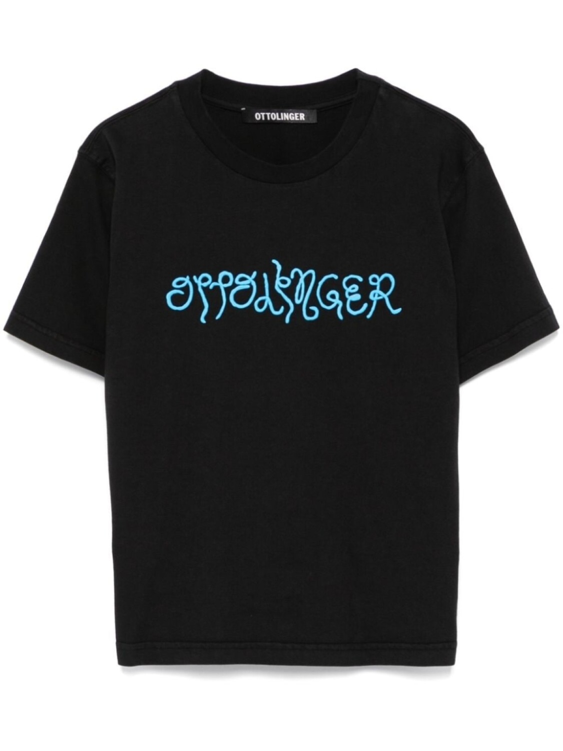 

Футболка с объемным логотипом Ottolinger, черный