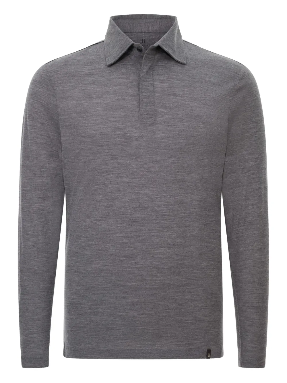 

Поло с длинными рукавами Boggi Milano, серый