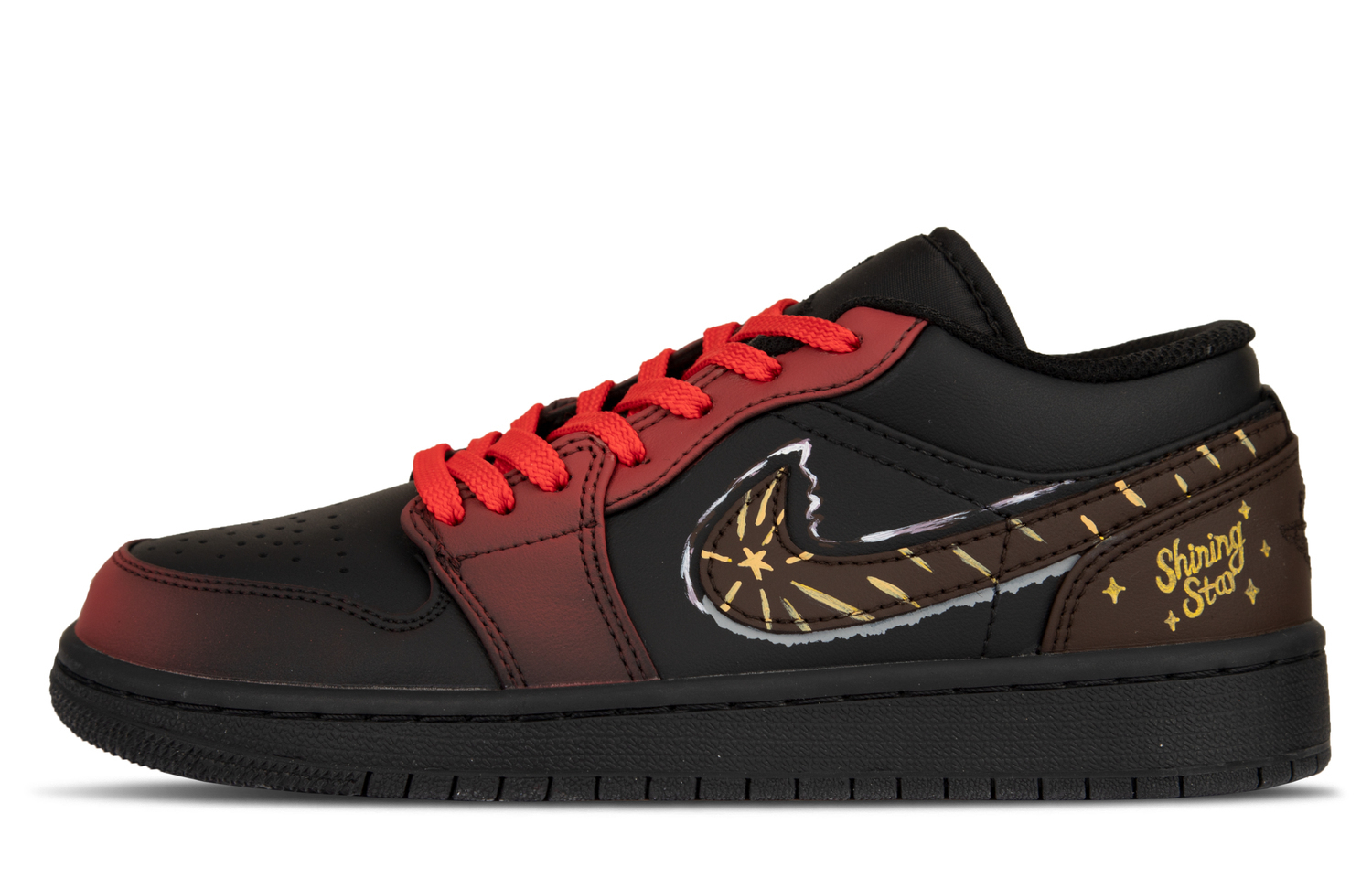 

Jordan Air 1 Classic Cushioning Low top Vintage Basketball Shoes Unisex Black