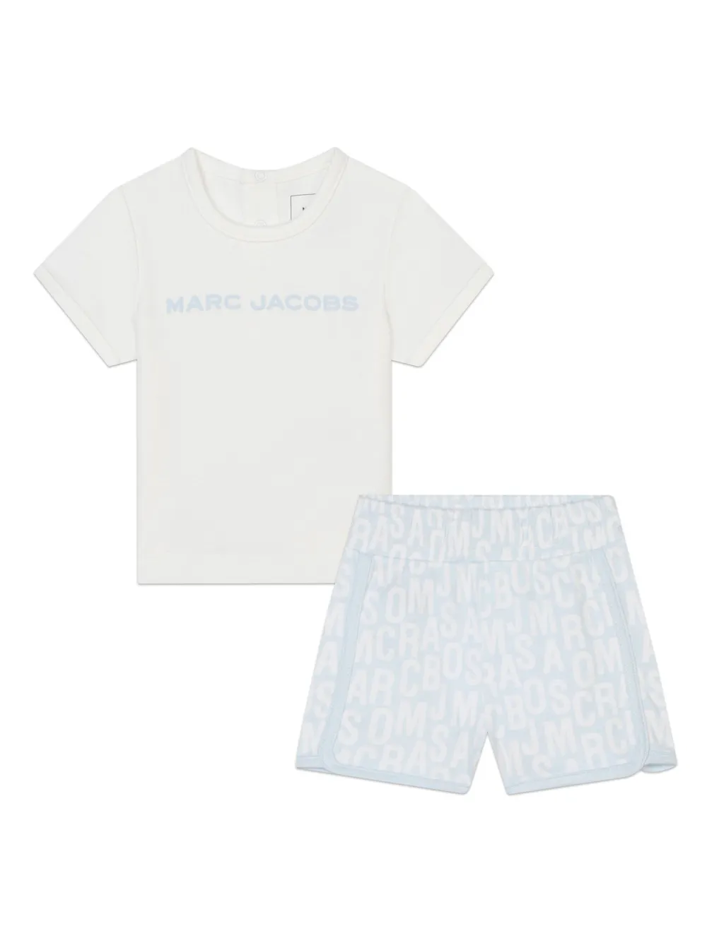 

Комплект из топа и шортов с логотипом Marc Jacobs Kids, синий