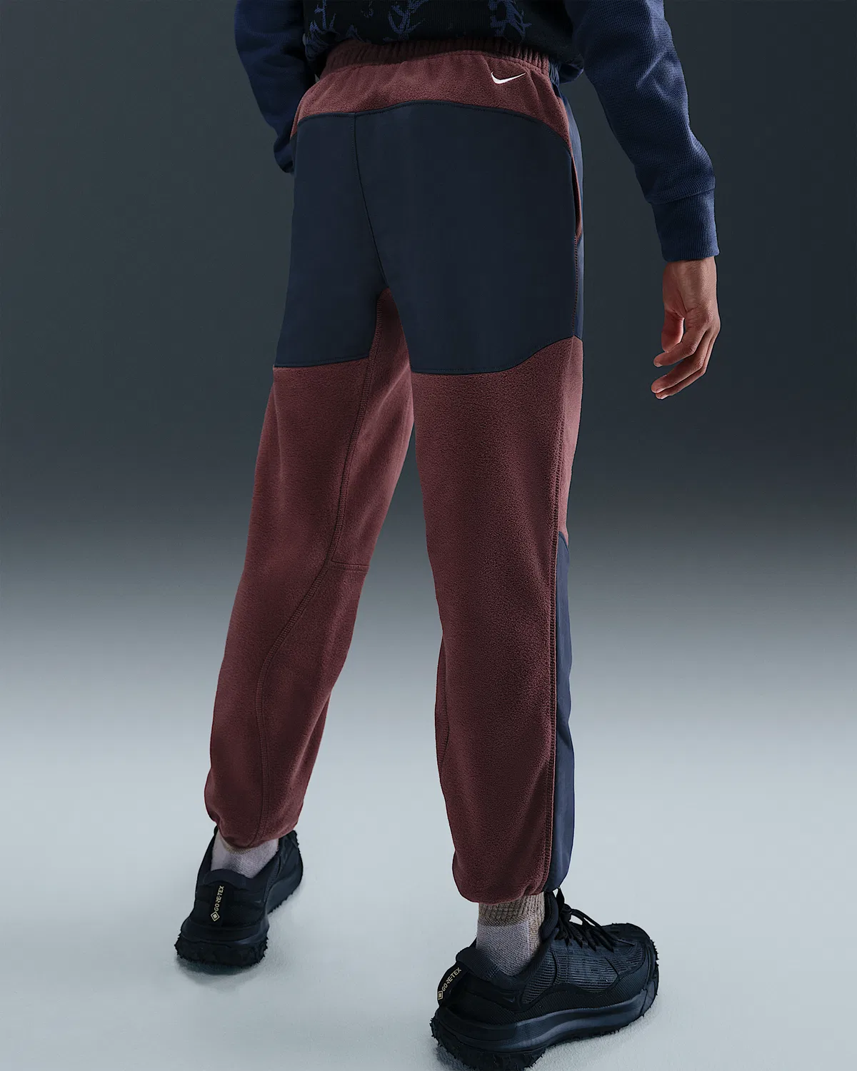 Детские штаны Polartec® Nike ACG "Wolf Tree", Red Sepia/Thunder Blue/Summit White — фото 4