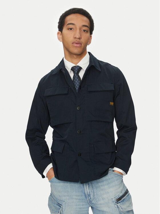 

Приталенная переходная куртка 4 Pkt Overshirt D26429-D967 C742 G-Star Raw, синий