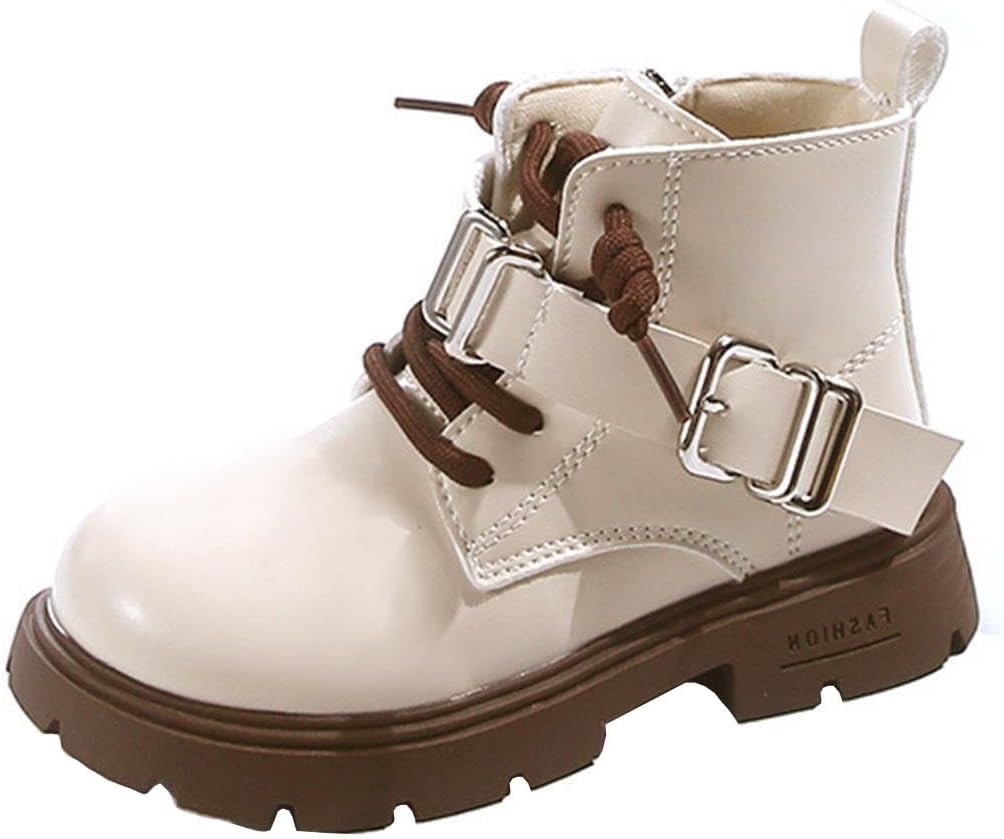 

Детские ботинки Ctreela унисекс для мальчиков и девочек, на шнуровке, модные однотонные ботильоны без шнуровки, для маленьких и больших детей, белый