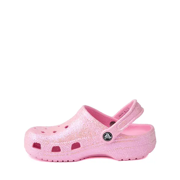 

Сабо Crocs Classic Glitter Clog, цвет Flamingo Pink