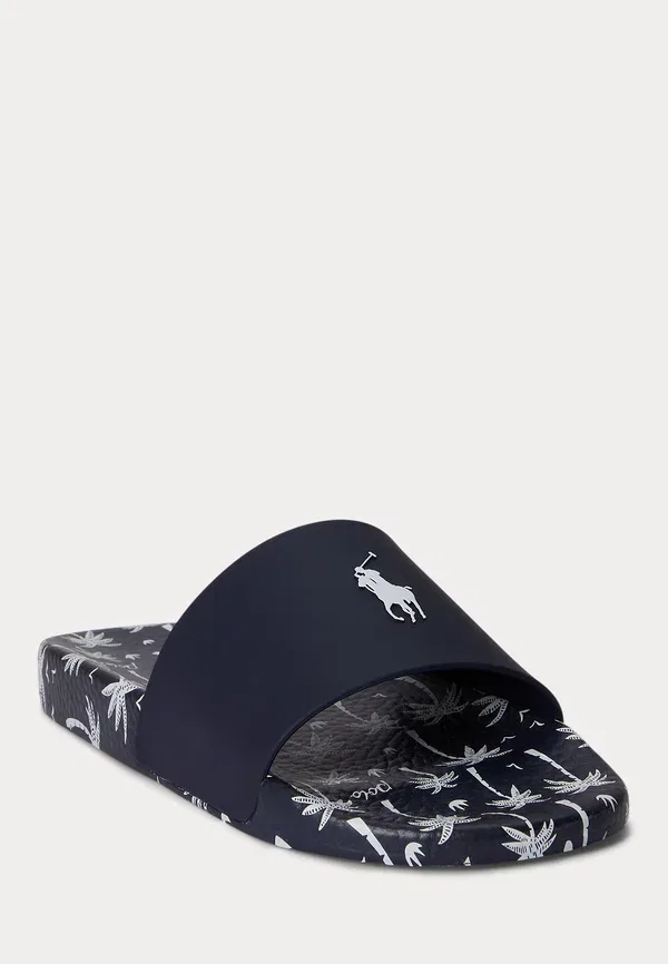 Сланцы Polo Ralph Lauren Floral Print Slide Pool Slides, темно-синий — фото 2