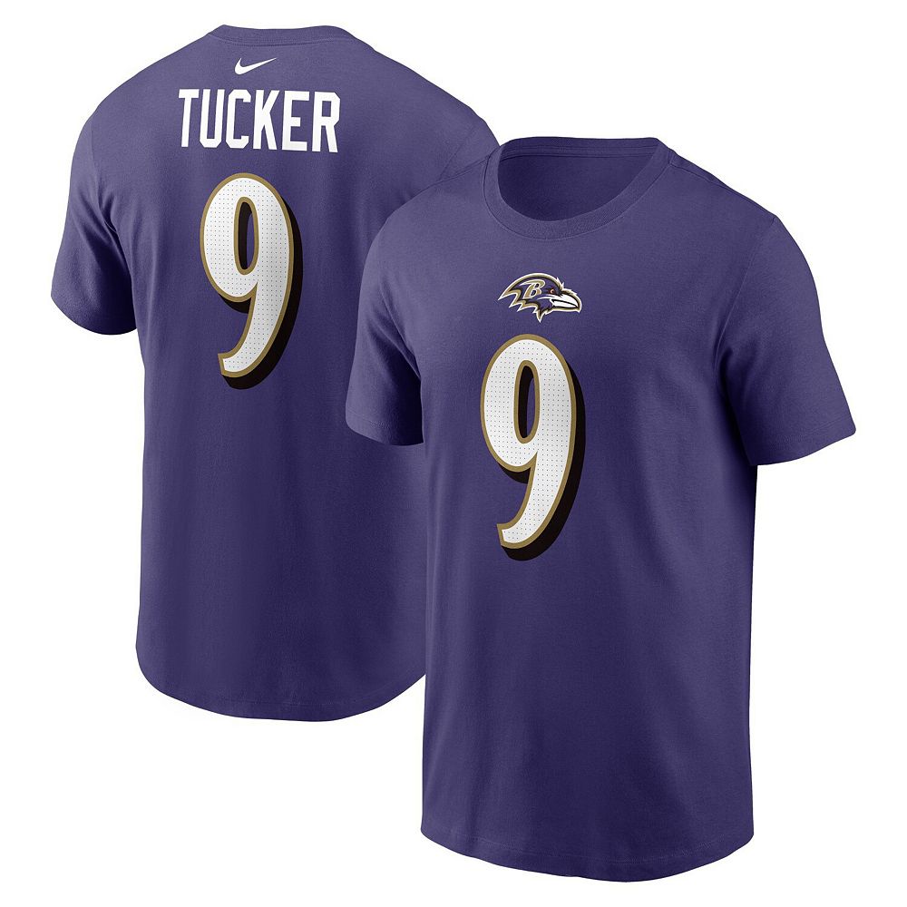 

Мужская футболка Nike Justin Tucker Purple Baltimore Ravens с именем и номером игрока, цвет Rav Purple