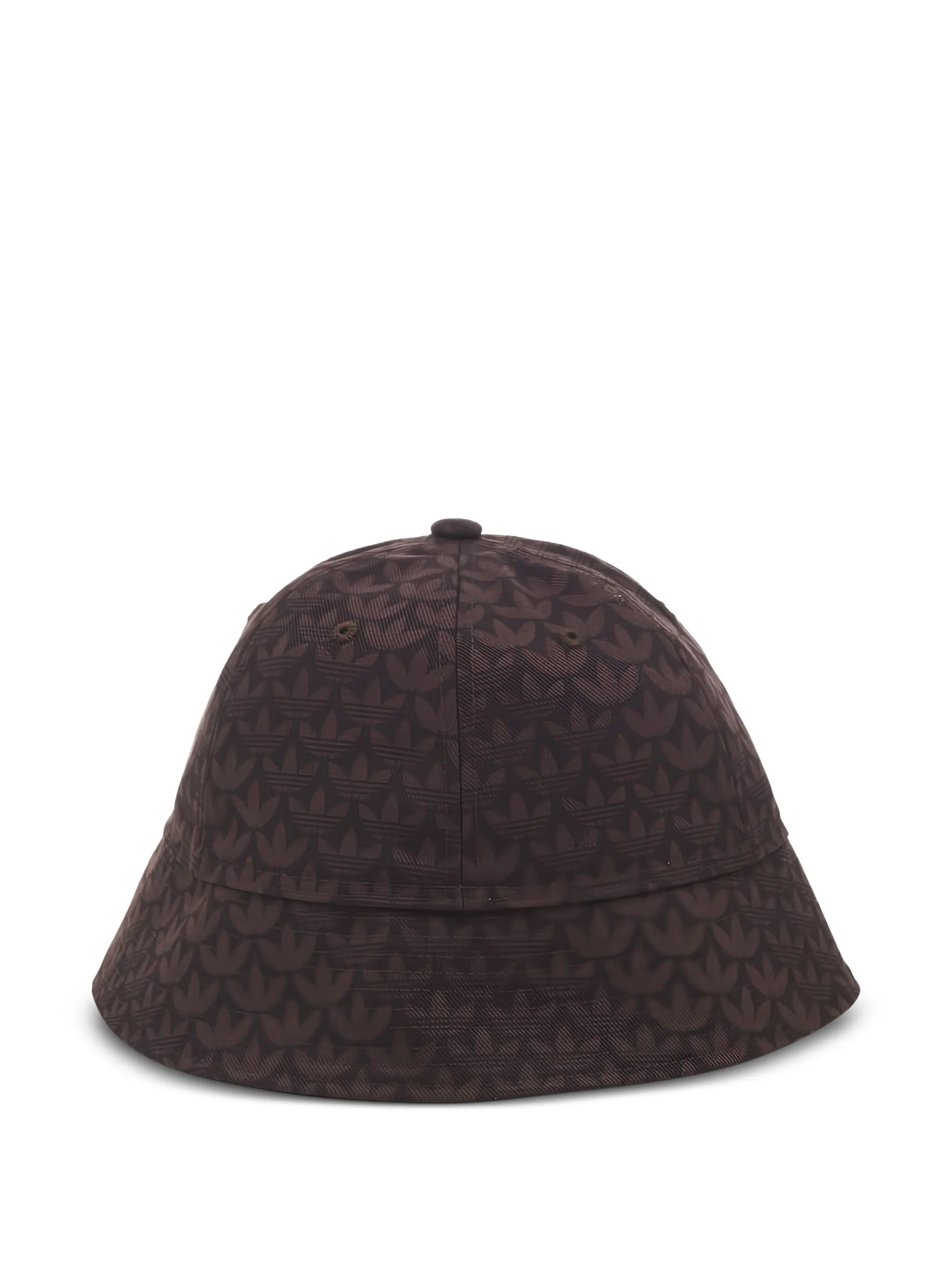 

Панама с принтом Adidas, коричневый