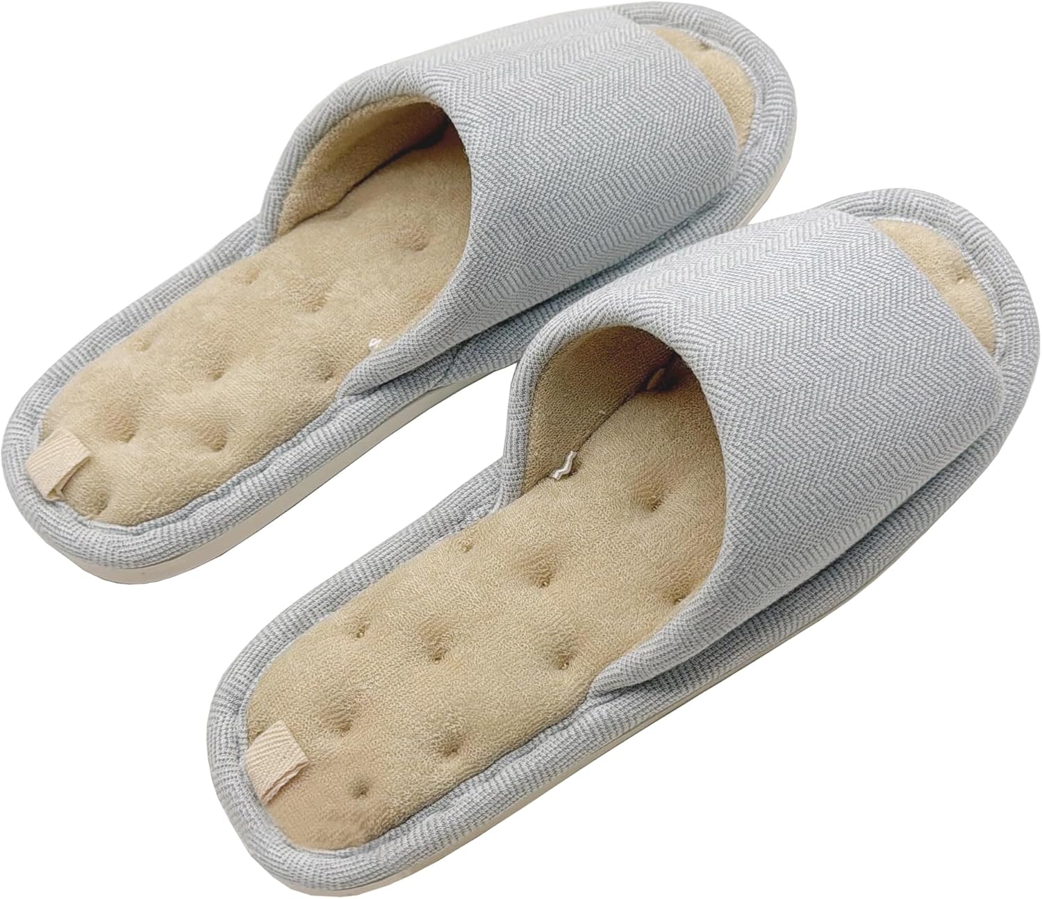 

Домашние женские тапочки MAGILONA, мужские домашние тапочки для спальни, осенние тапочки с мягкой подошвой из пены с эффектом памяти, открытым носком, ленивые мягкие нескользящие домашние шлепанцы, серый