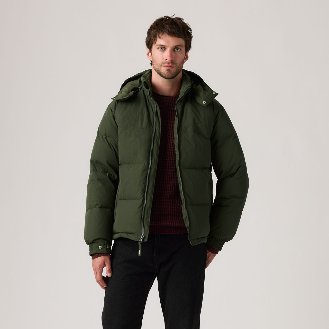 Короткая стеганая куртка Rockridge Levi's, Duffel Bag - Green — фото 3