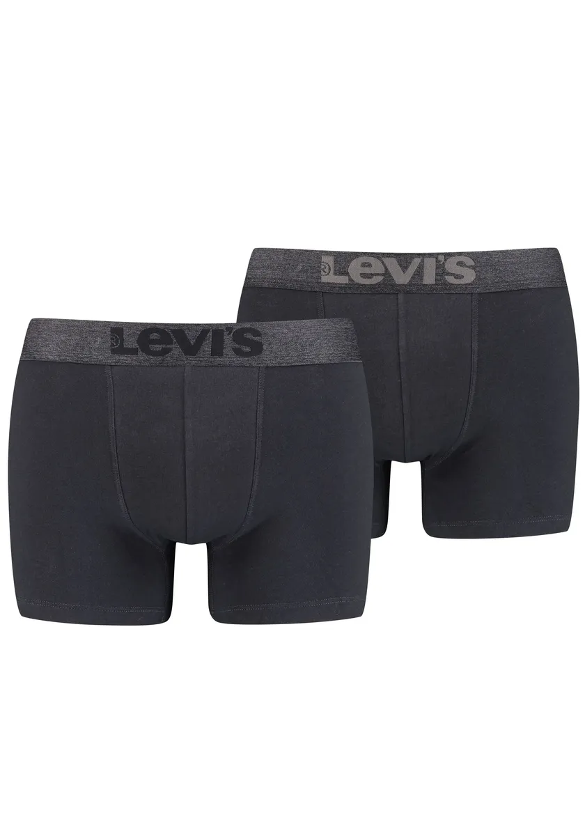 

Боксеры Levi's (2 шт. в упаковке), с широким поясом с логотипом, черный