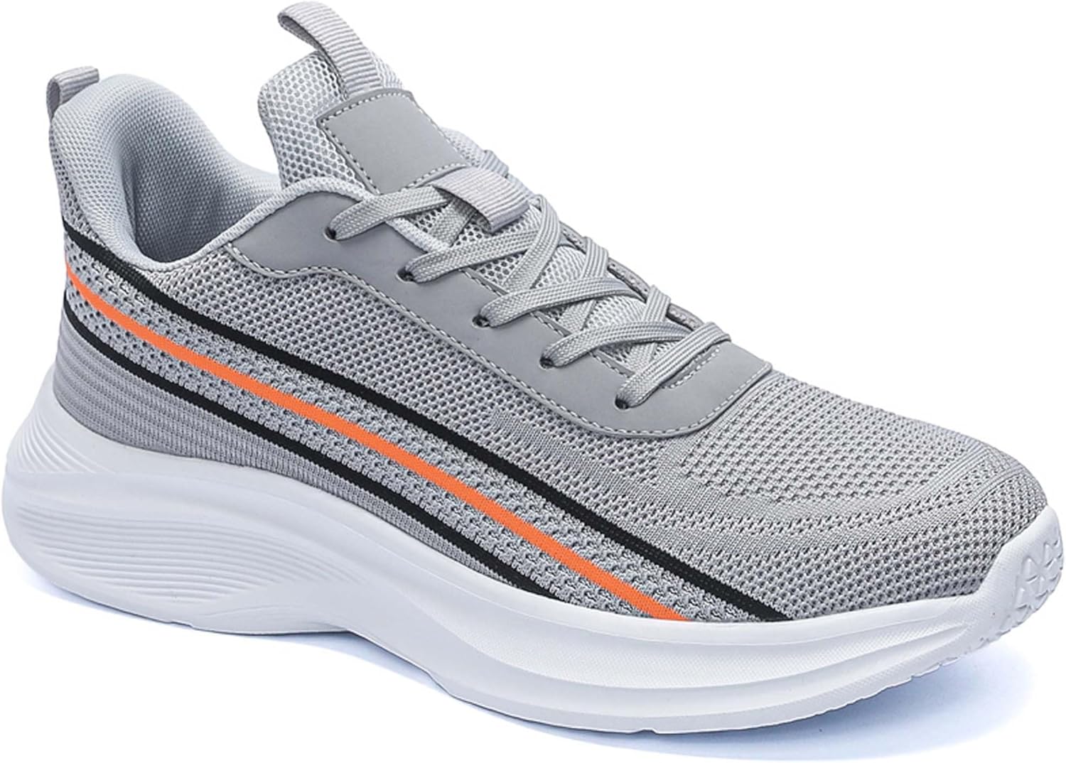 

Мужские кроссовки для ходьбы, удобные перфорированные дышащие трикотажные сетчатые кроссовки, проницаемая кроссовка для ходьбы, амортизирующие и устойчивые к износу беговые кроссовки Generic, серый