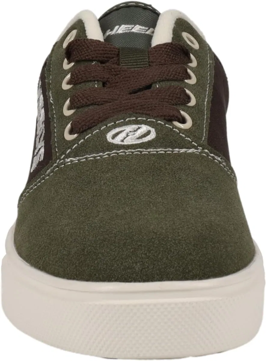 Мужские кроссовки HEELYS Pro 20 Emb с колесиками, Green / Brown — фото 2