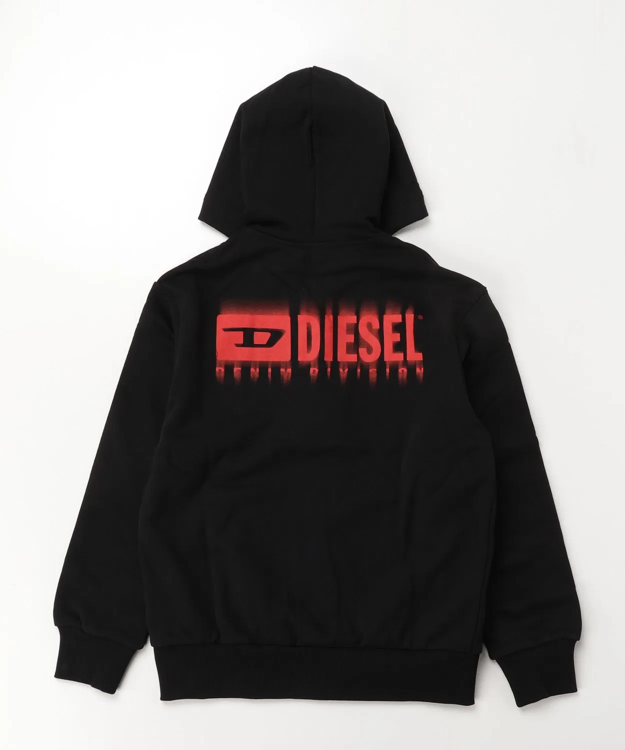 Толстовка с капюшоном Diesel с брендовым логотипом на спине, на молнии, жёлтая — фото 3
