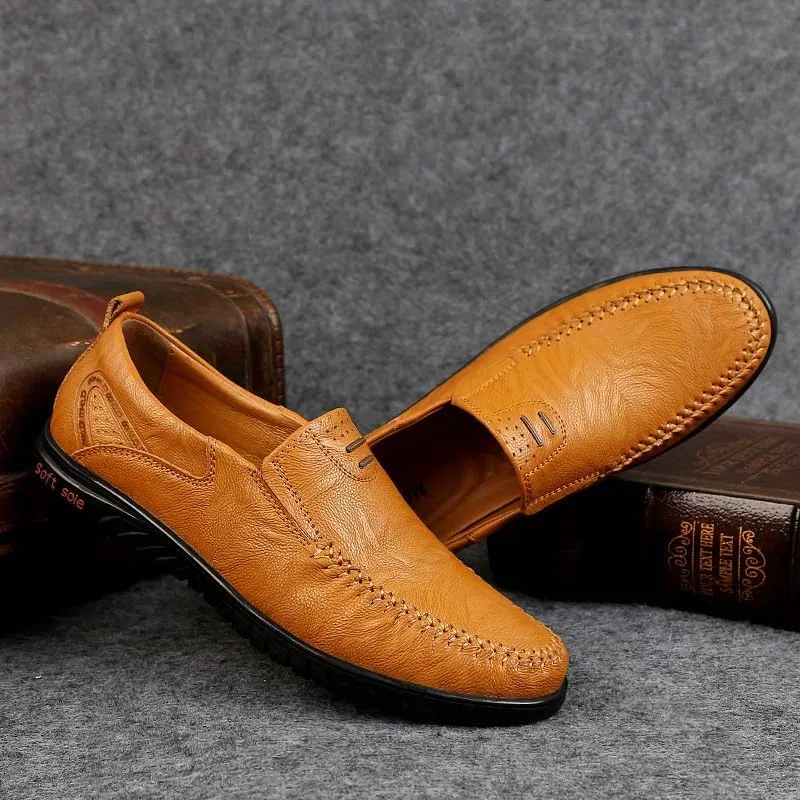 Лоферы повседневные, мягкая подошва, Men's Fashion, светло-коричневый FmShi — фото 2