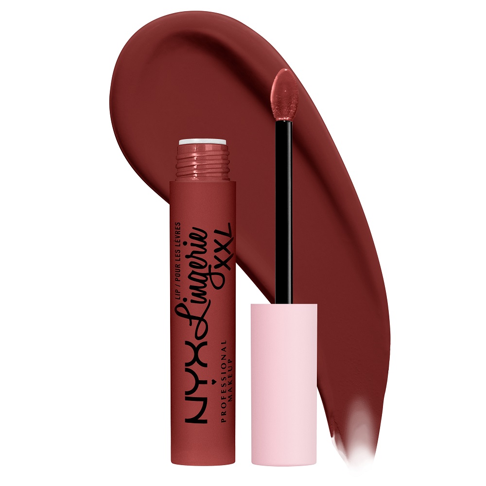 

Жидкая матовая помада lip lingerie xxl Nyx Professional Makeup, цвет straps off, 4 мл