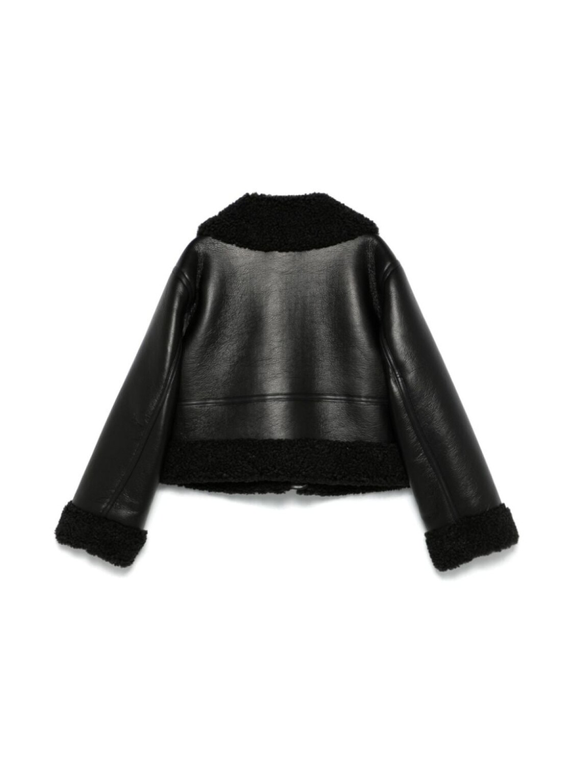 TWINSET Kids куртка из искусственной кожи, черный — фото 2