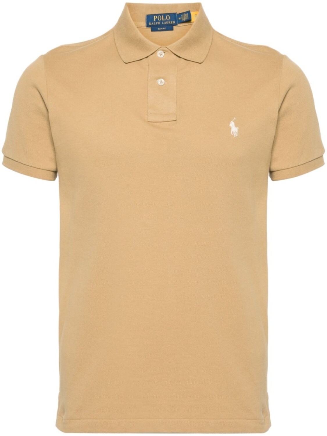

Polo Ralph Lauren рубашка поло с вышивкой Polo Pony, нейтральный цвет