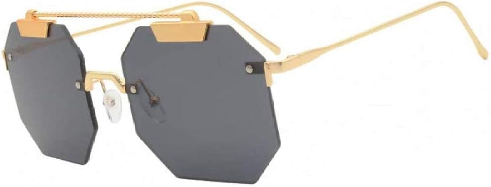 

Поляризованные солнцезащитные очки, без оправы, большие солнцезащитные очки для женщин, винтажные красные и розовые солнцезащитные очки для женщин, серебристые зеркальные очки HUABDVCT, C02