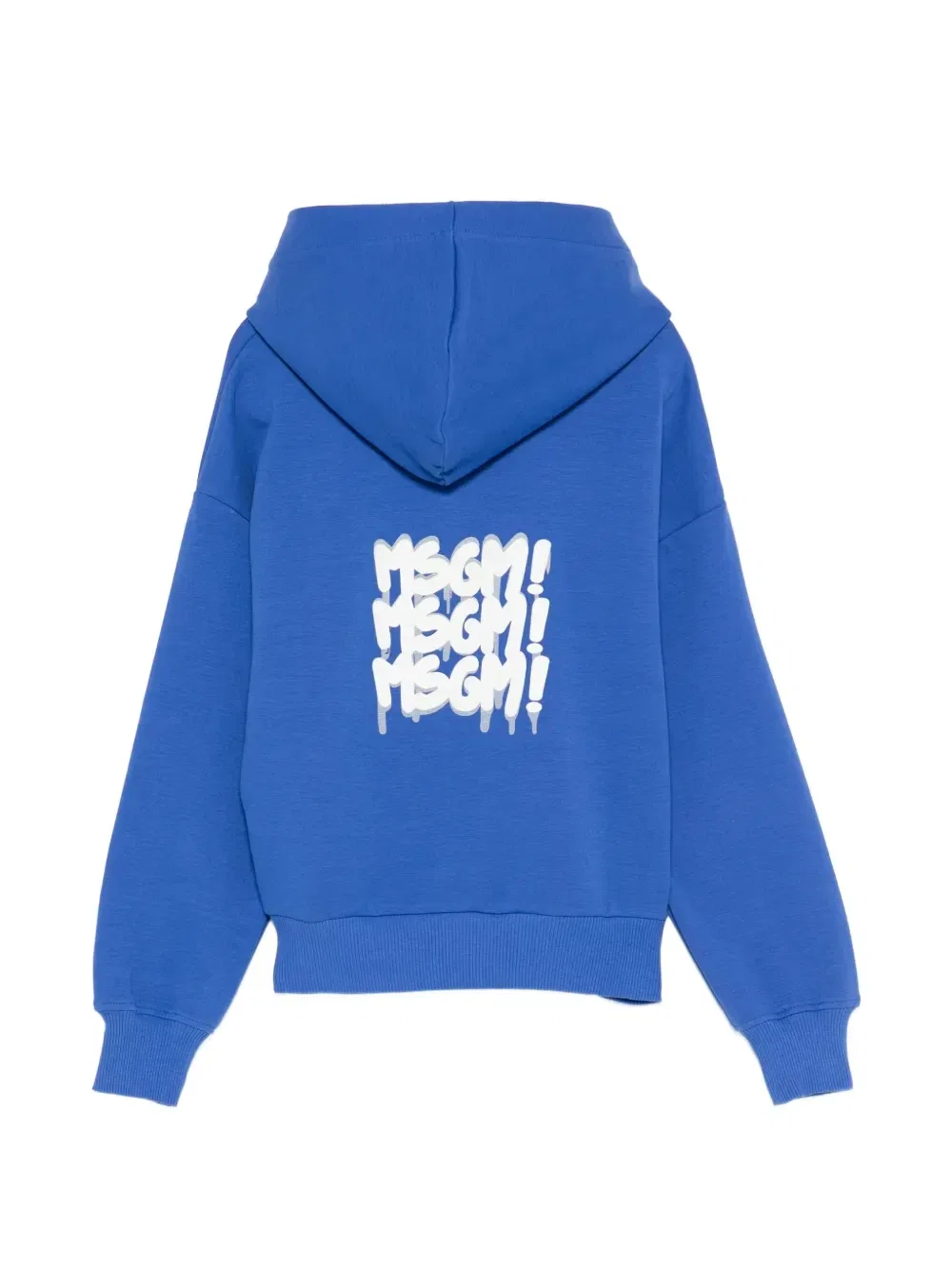 Худи на молнии Msgm Kids, синий — фото 2
