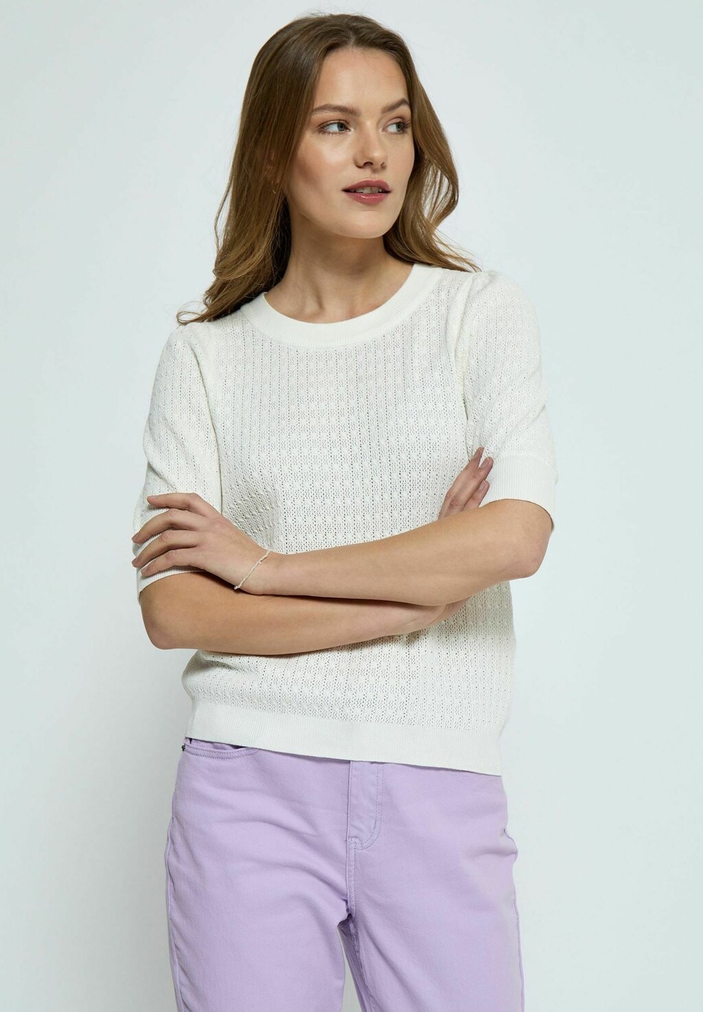 

Базовая футболка TALA PUFF SLEEVE PEPPERCORN, белый