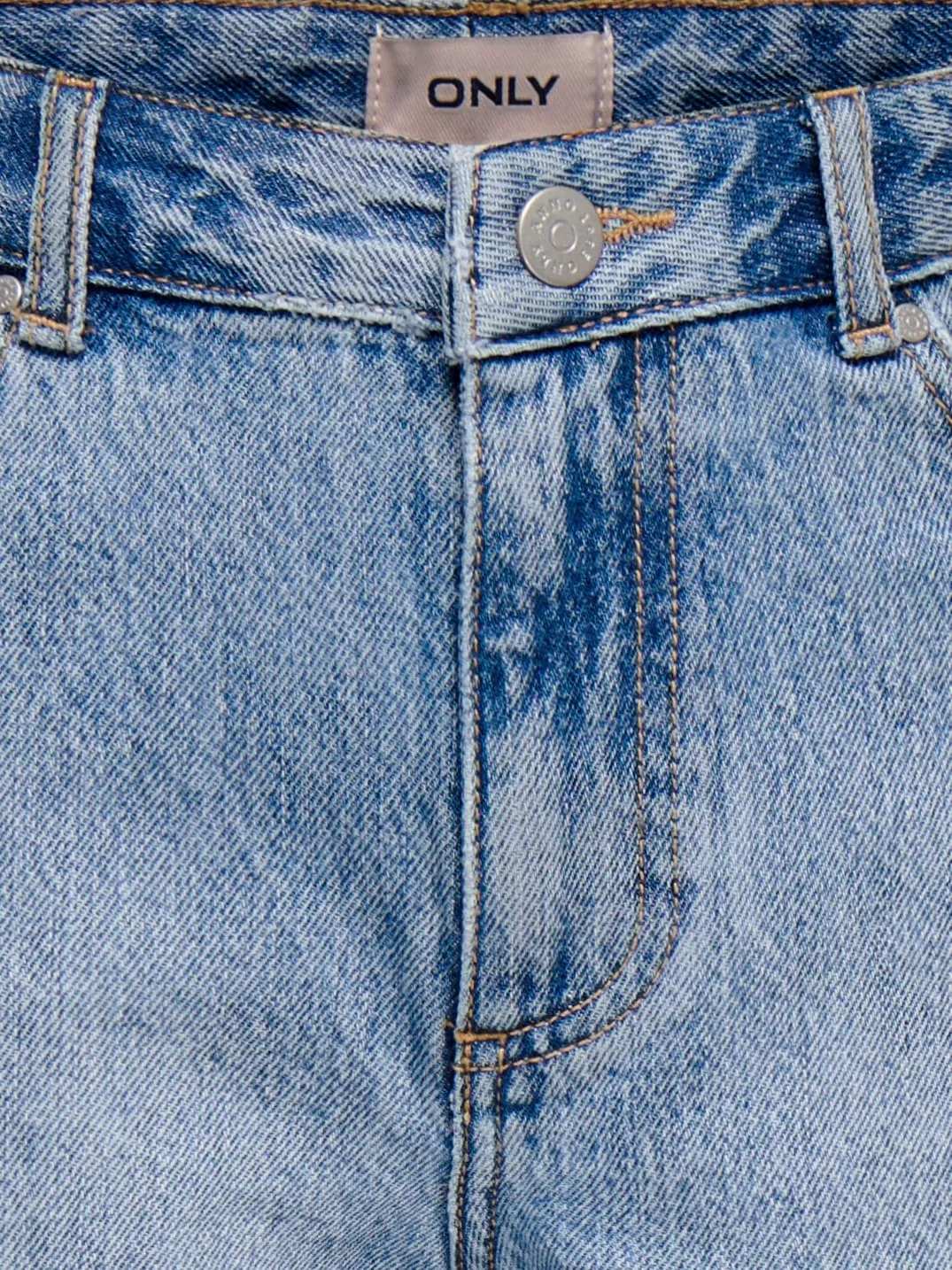 Шорты джинсовые на высокой талии KIDS ONLY, light blue denim — фото 3