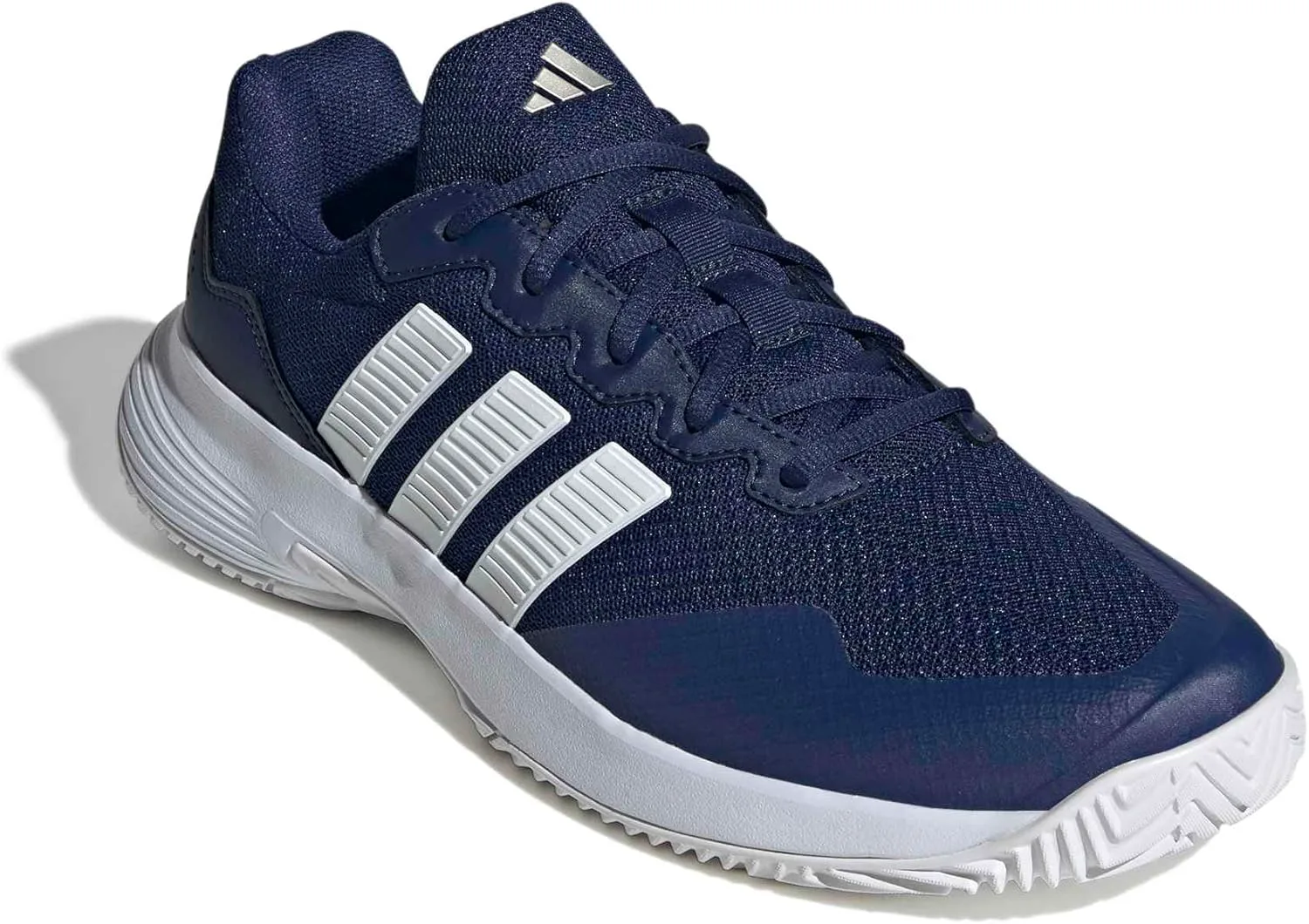 Мужские теннисные кроссовки Adidas Gamecourt 2, темно-синий/белый/металлик — фото 4