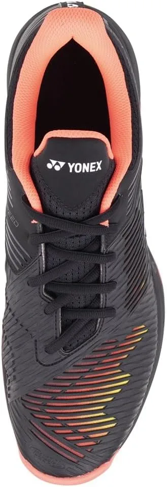 Мужские теннисные кроссовки YONEX Sonicage 2 Ac, универсальные, черно-желтые — фото 4