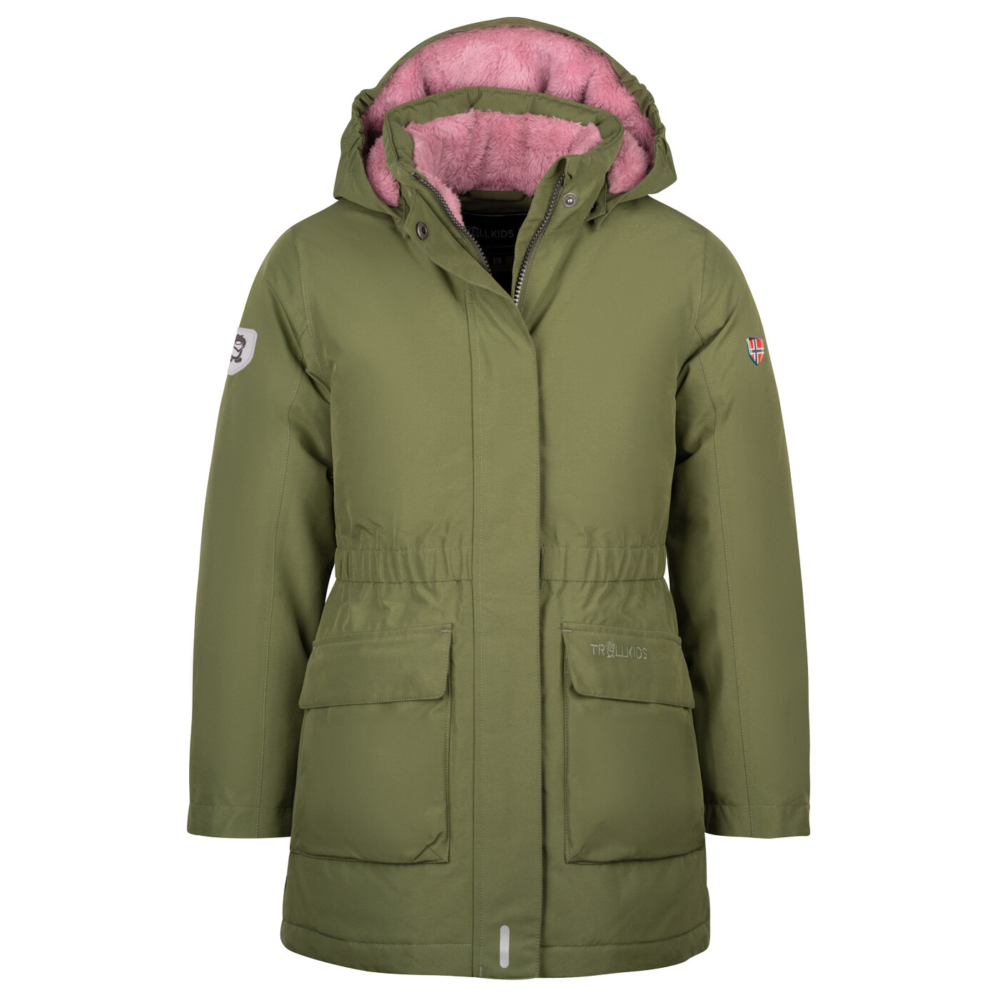 

Пальто Trollkids Girl's Alesund Coat, цвет Dusky Olive/Mauve
