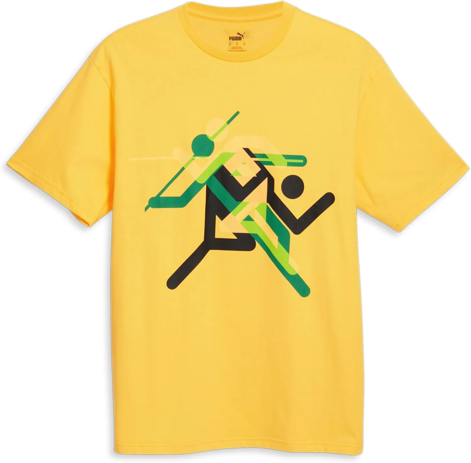 

PUMA мужская толстовка Olympic Village Graphic Casual Outerwear — Yellow