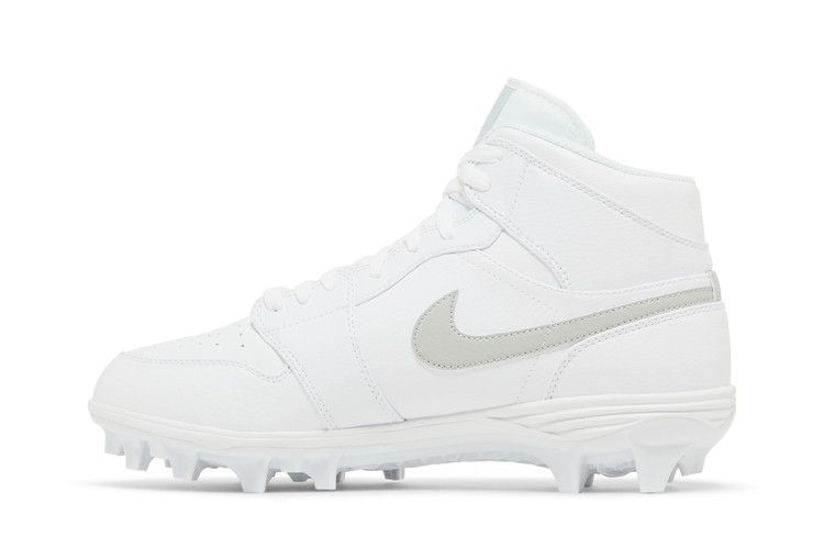 Бутсы Air Jordan Jordan 1 Mid TD Cleat 'Grey Fog', белый — фото 4