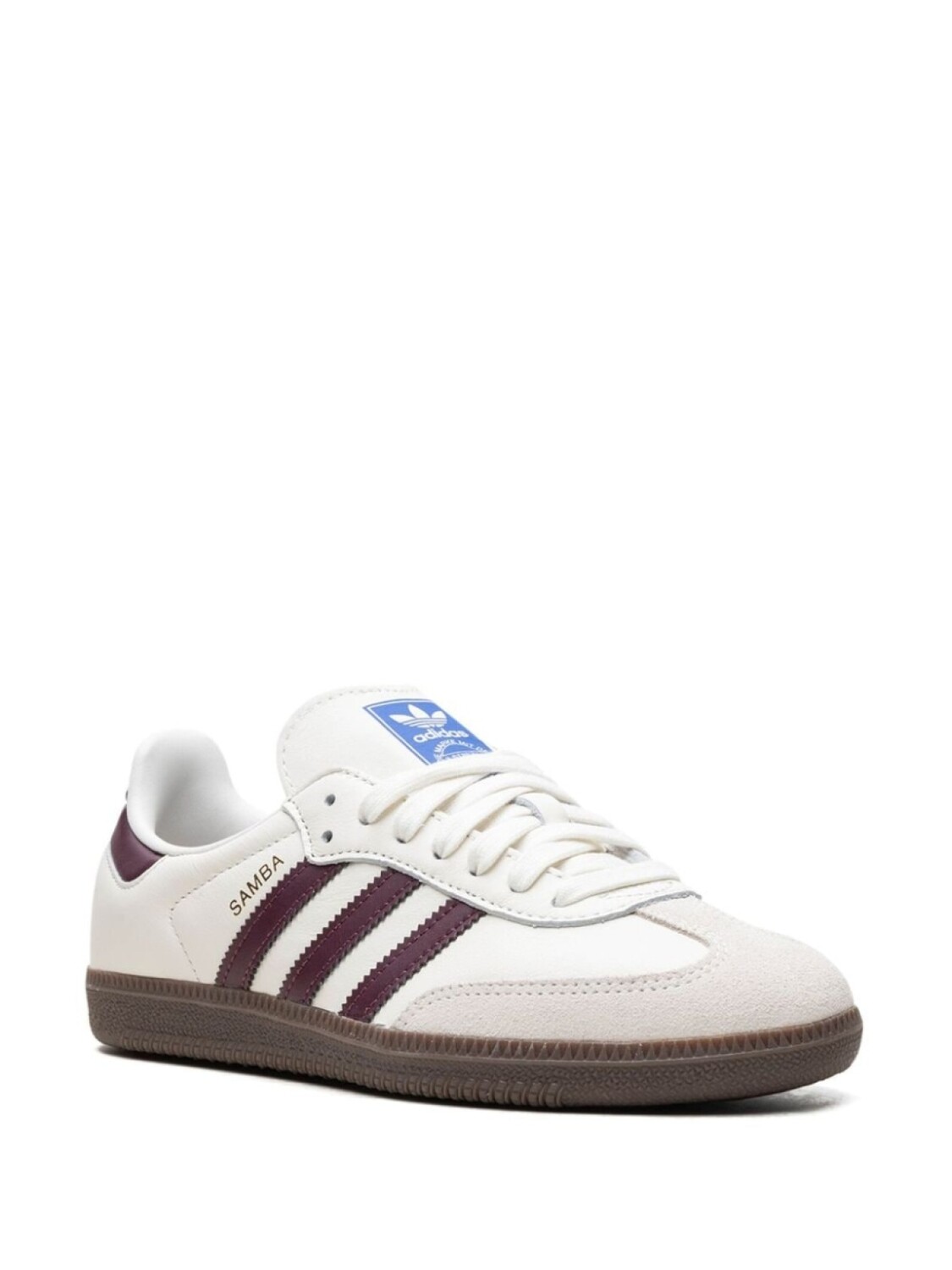 Кроссовки Adidas x Emmi Samba Og Off-White/Maroon, белый — фото 2
