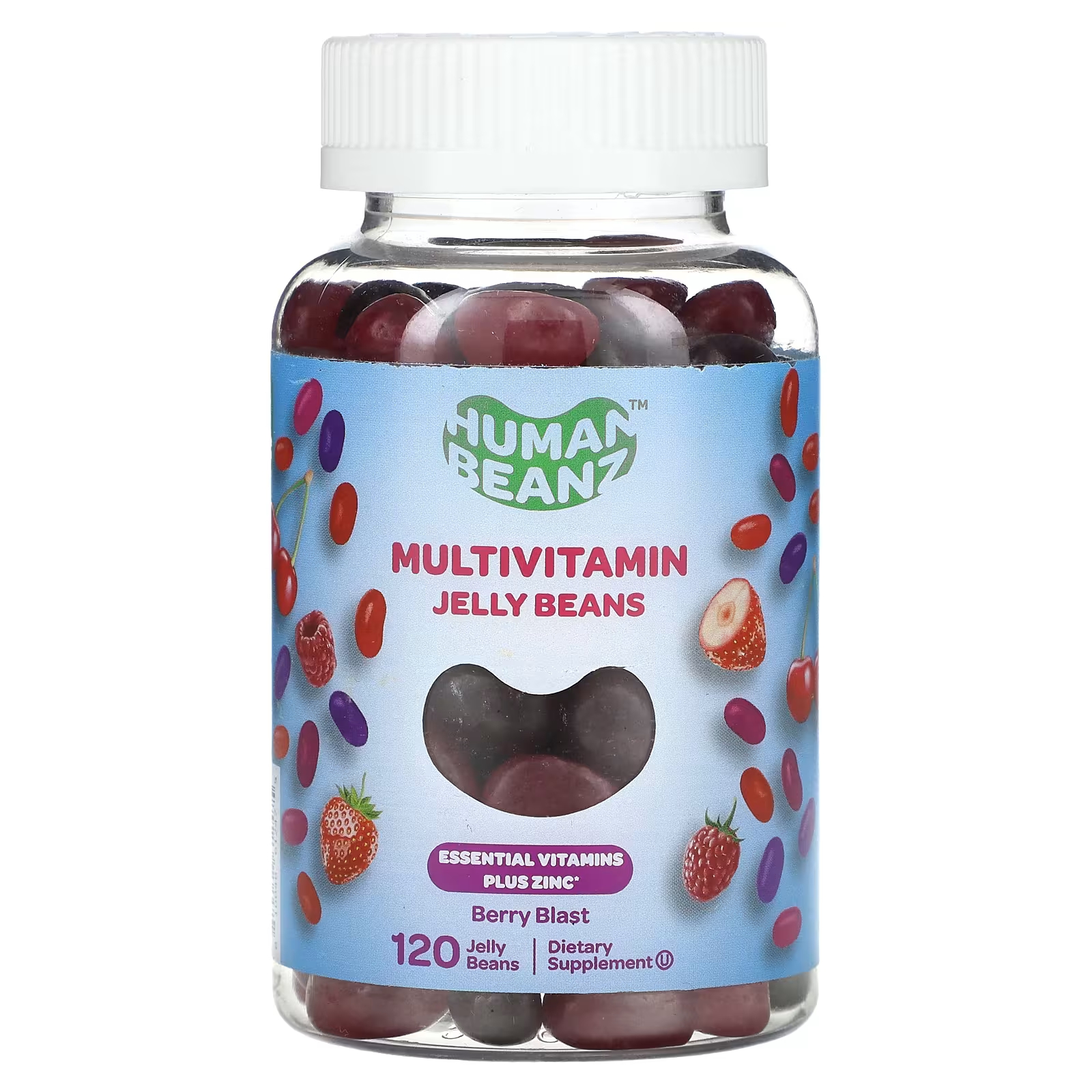 

Мультивитаминная добавка Human Beanz Berry Blast, 120 жевательных конфет