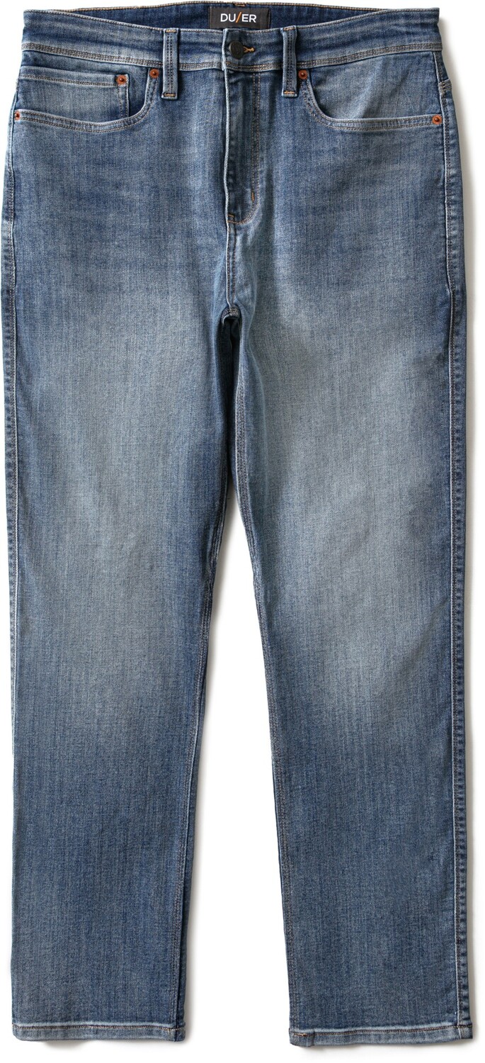 

Джинсы свободного кроя Performance Denim зауженного кроя — мужские DUER, синий
