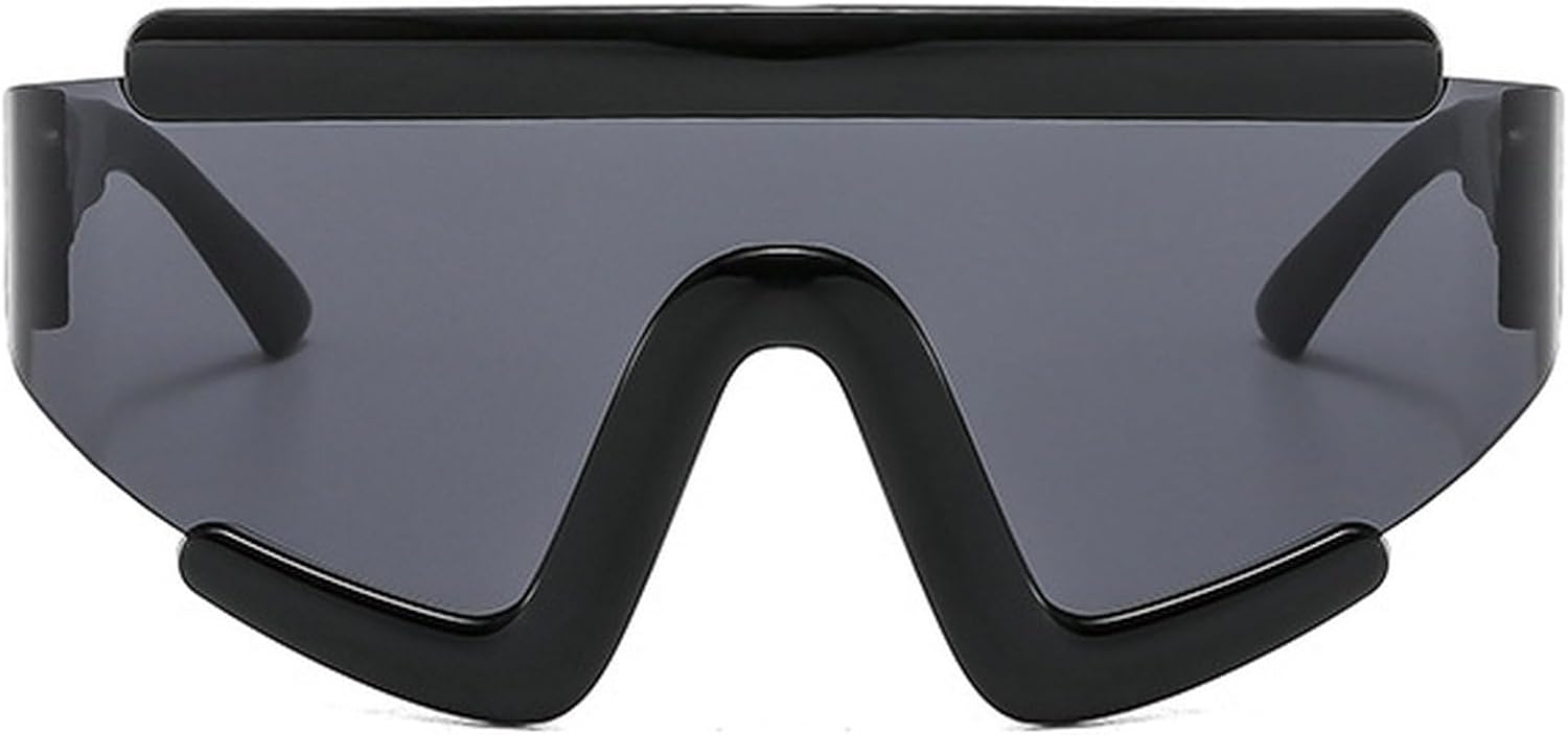 

Цельные панк-солнцезащитные очки для мужчин и женщин 2025 года, роскошные, большие, облегающие, солнцезащитные очки в стиле ретро с защитой от УФ-излучения UV400 mincl, C6