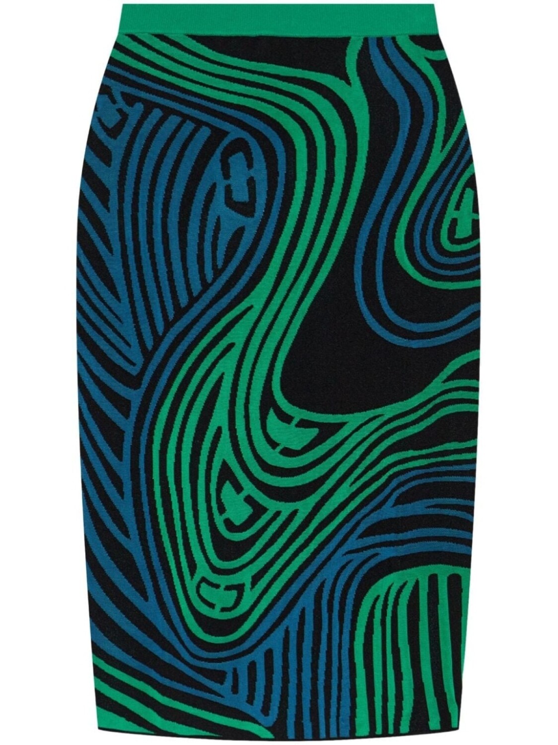 

DVF Diane von Furstenberg юбка миди Margarite, зеленый