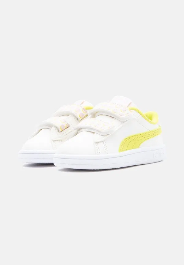Кроссовки smash fun Puma, Warm White/Lux Lime/Pearl Pink — фото 2
