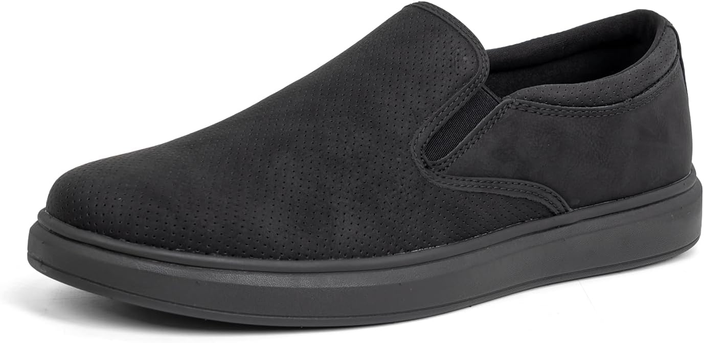 

Мужские слипоны VJH Confort, кроссовки-лоферы с сеткой, дышащие, эластичные, повседневные, удобные, стильные туфли, черный