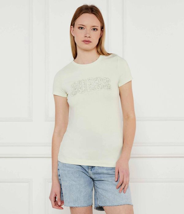 

Футболки Slim fit Guess Jeans, зеленый