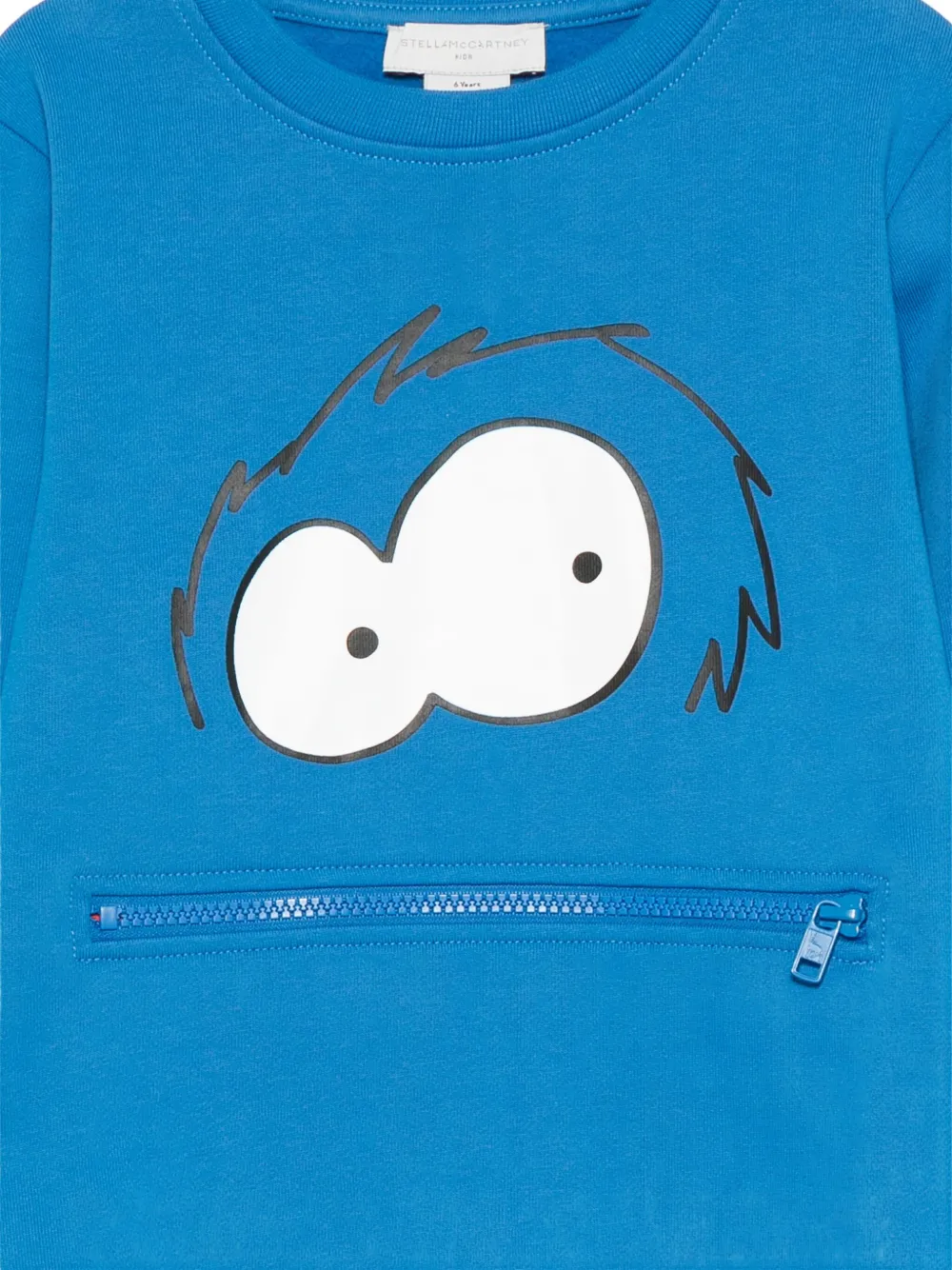 Толстовка с молнией Stella Mccartney Kids, синий — фото 3